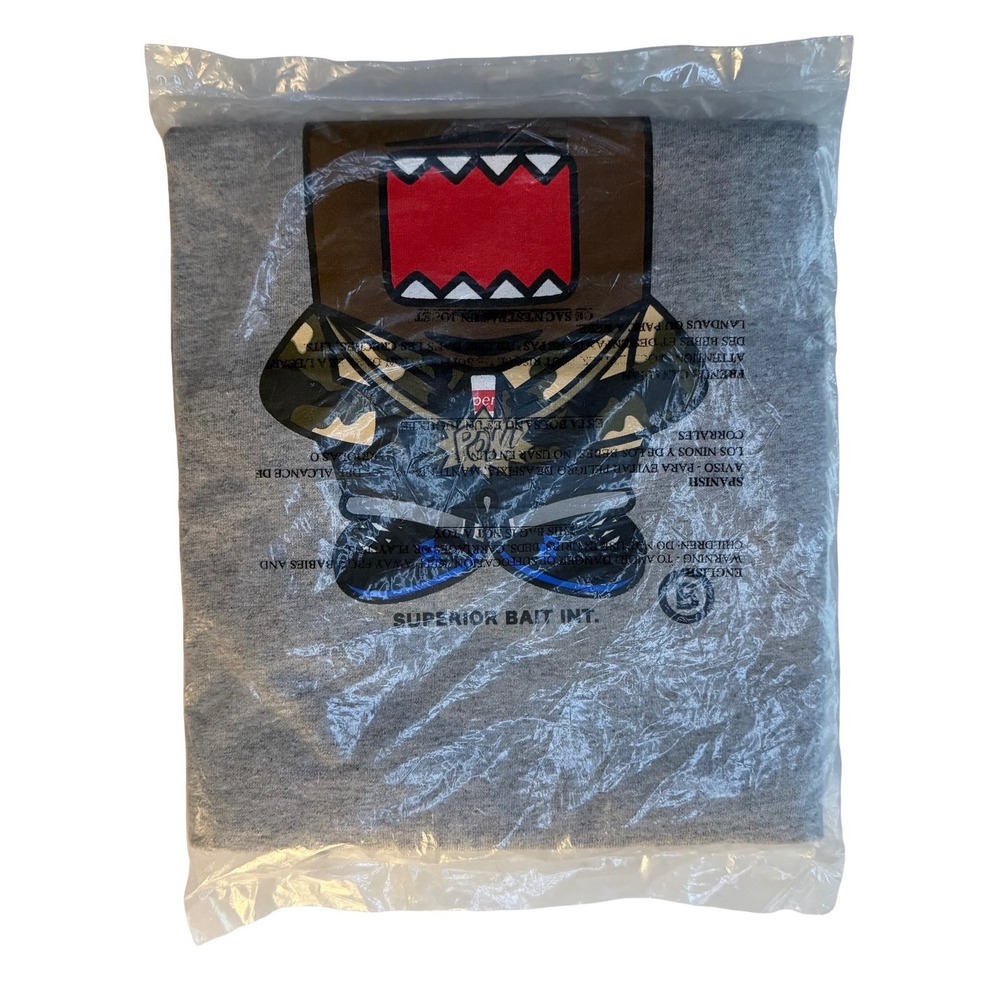 Domo‎ Rapper Tee x Bait - 2013 Superior Bait Int. gray shirt 2XL